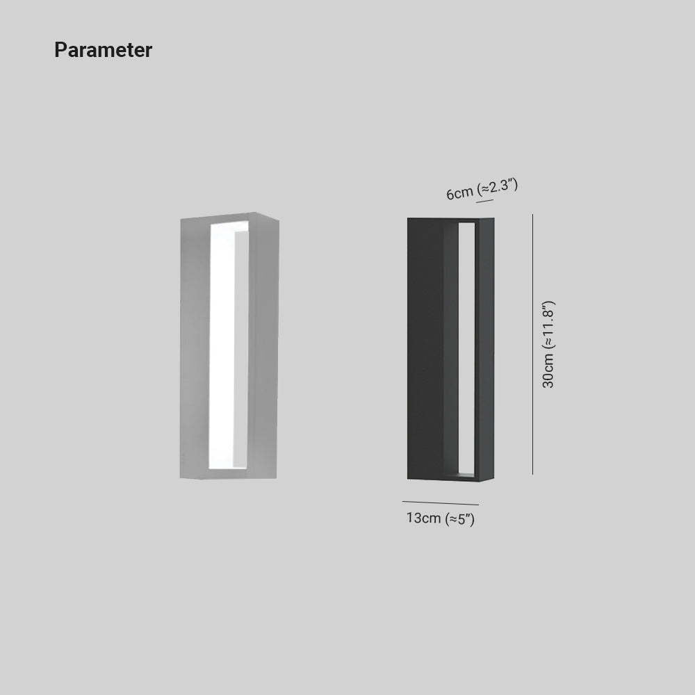 Hollow Outdoor Wall Lamp | Black/White