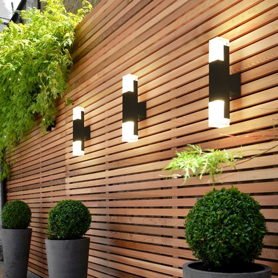 Rectangular Outdoor Wall Lamp | Sensor