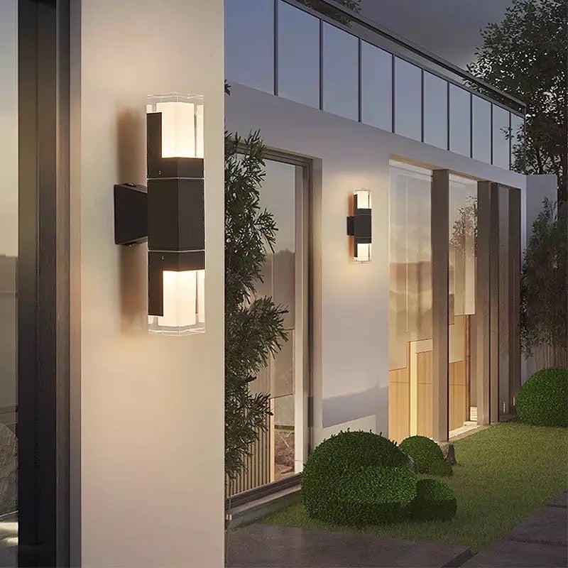 Rectangular Outdoor Wall Lamp | Sensor