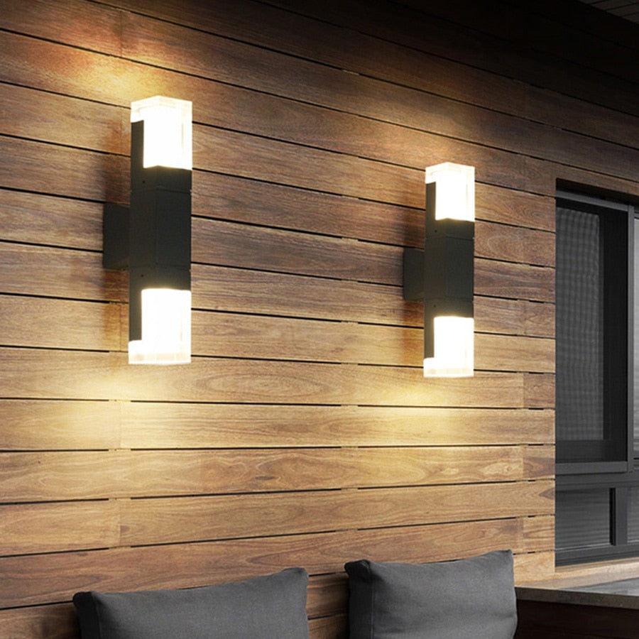 Rectangular Outdoor Wall Lamp | Sensor