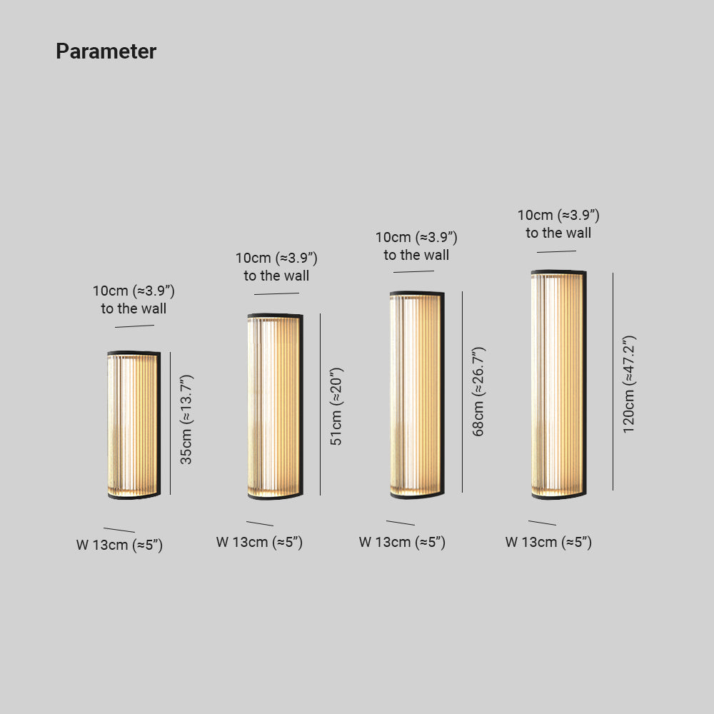 Semi-Cylindrical Outdoor Wall Lamp