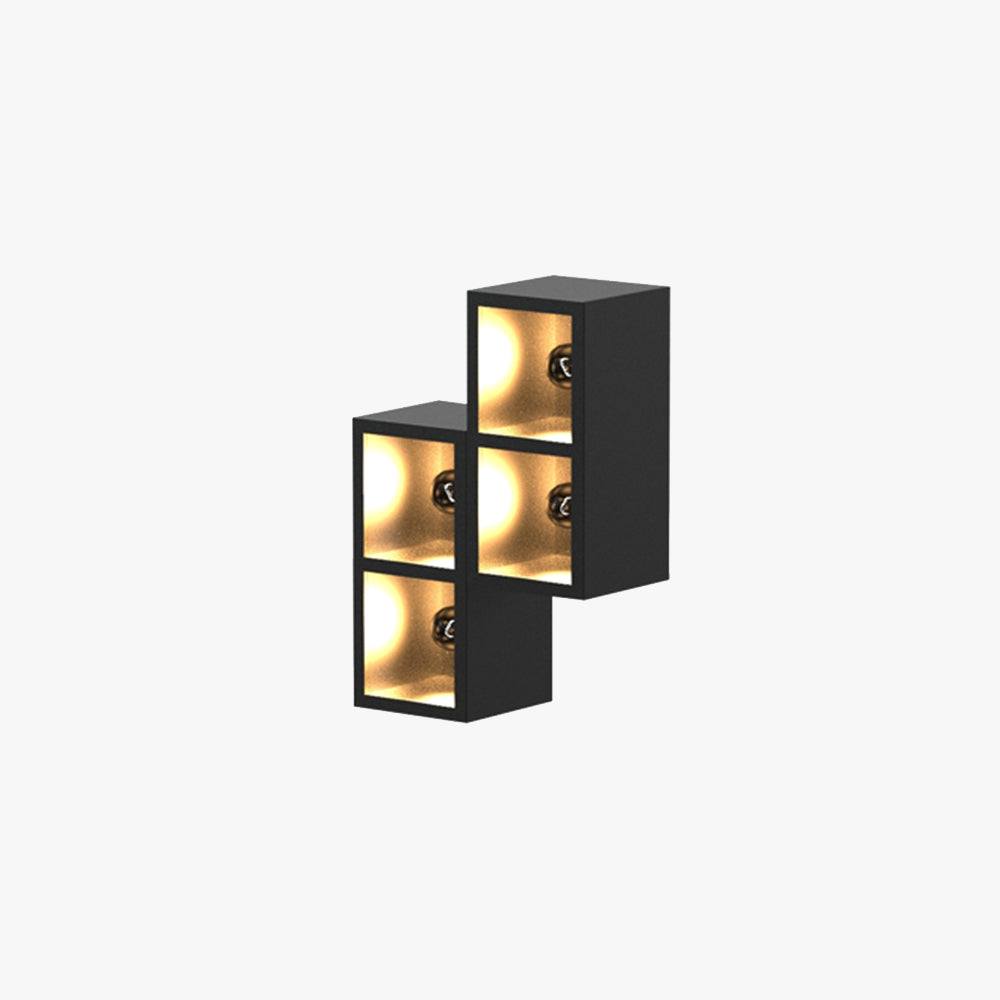 Modern Cube Outdoor Wall Lamp