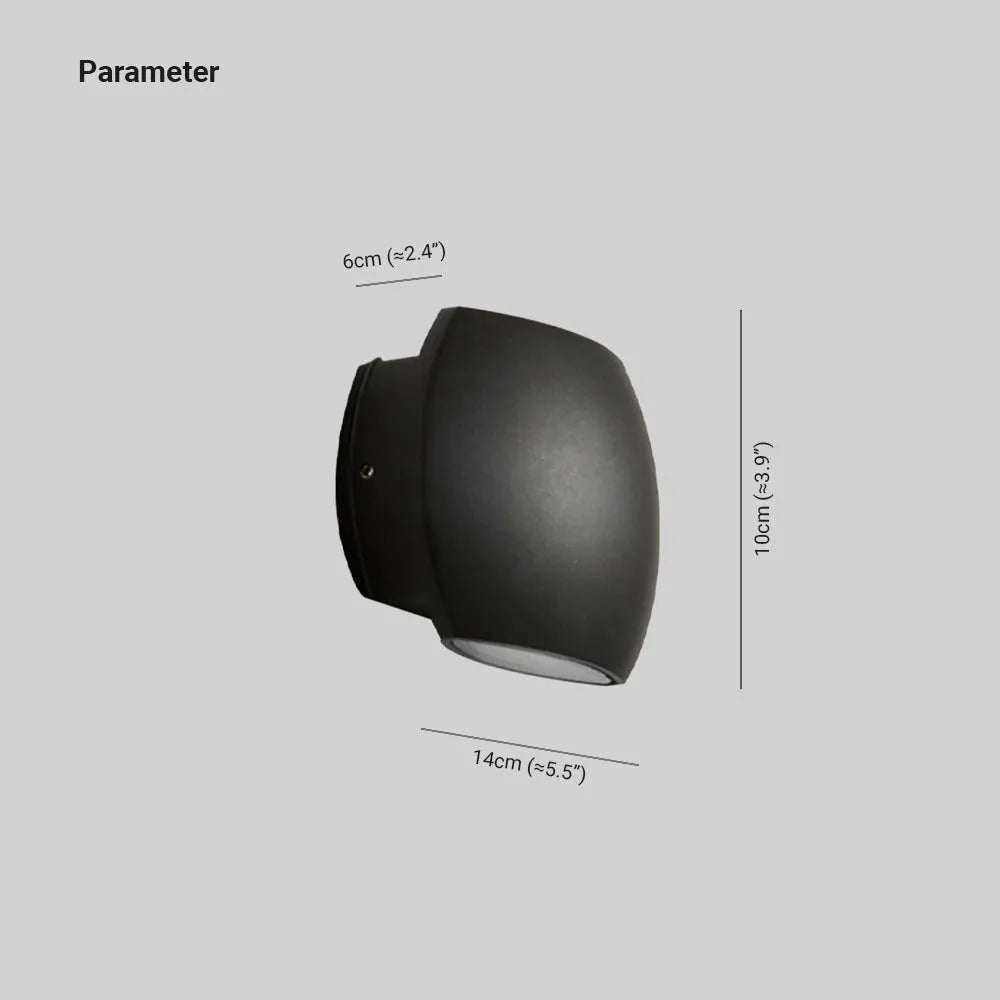 Ray Collection | Modern Outdoor Wall Lantern with Warm Light | Durable Aluminium & Glass Design for Elegant Outdoor Spaces 4