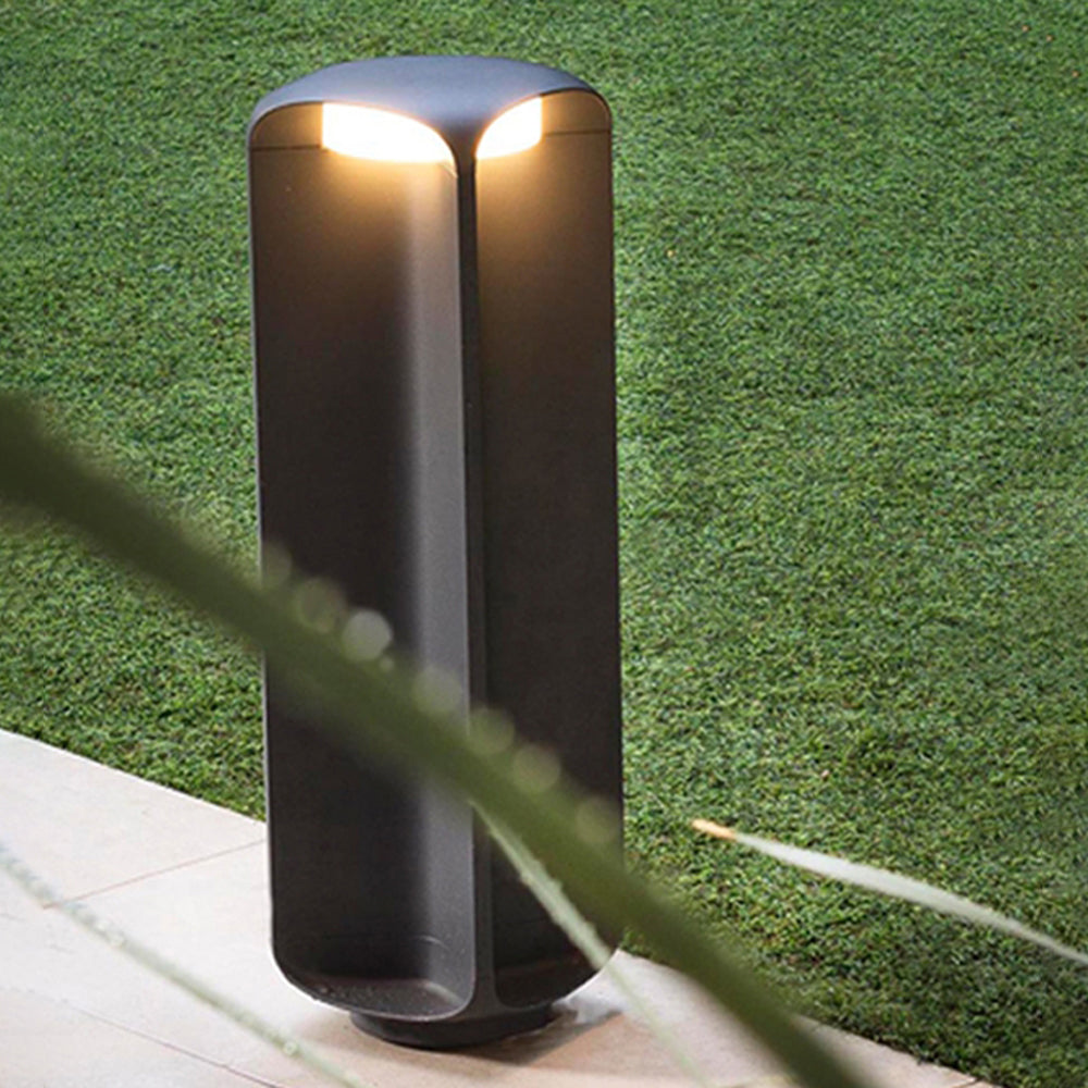 Minimalist Outdoor Floor Lamp | Black/Grey