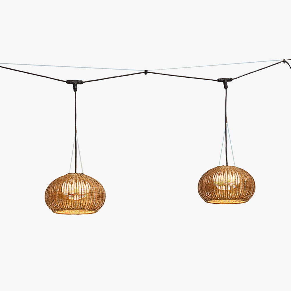 Ray Outdoor Bamboo Pendant Light | 6.3/15in | IP65