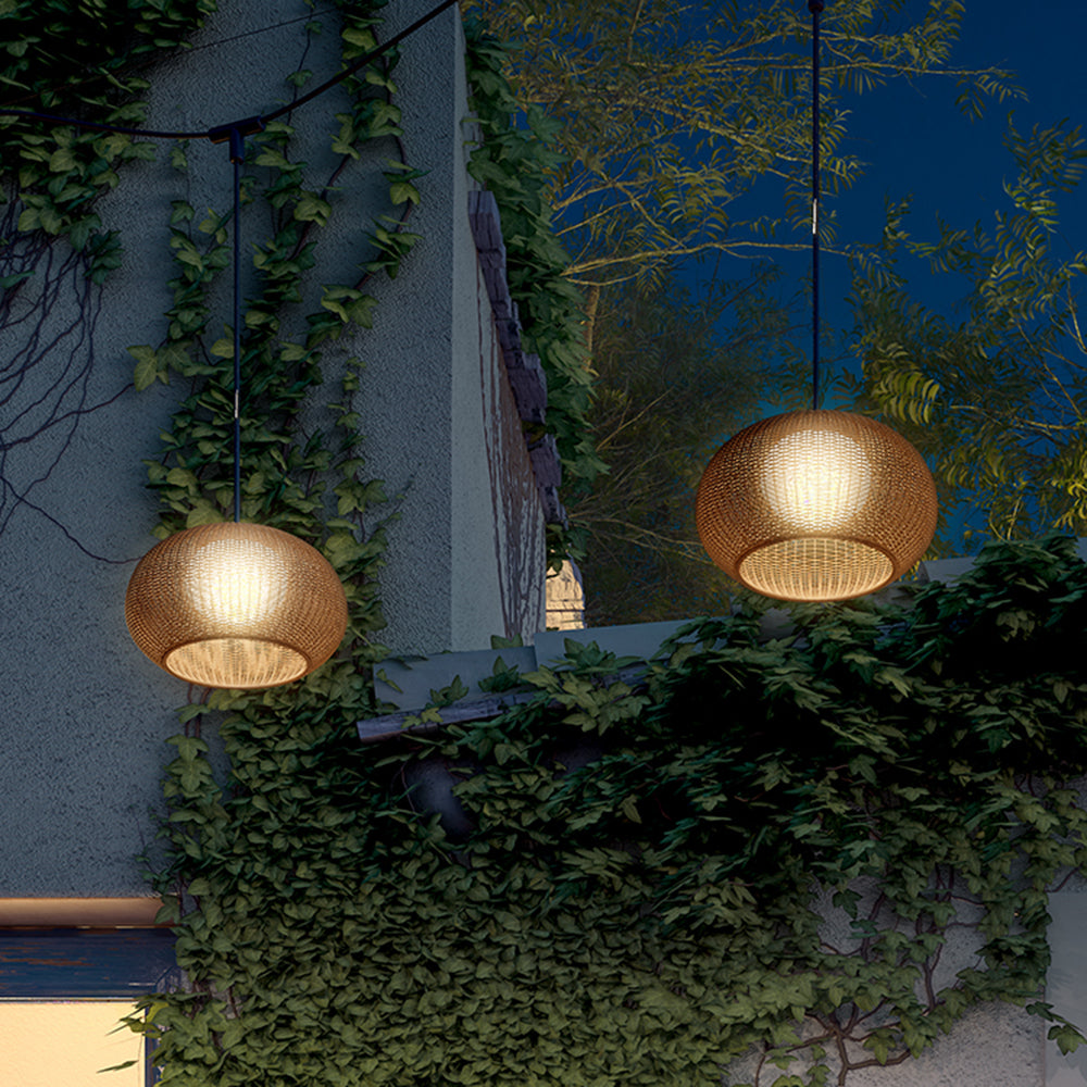 Ray Outdoor Bamboo Pendant Light | 6.3/15in | IP65