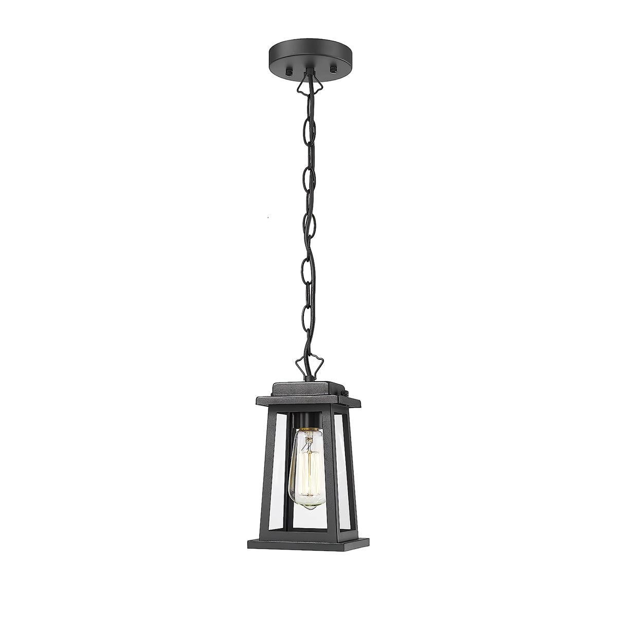 Ray Collection | Outdoor Hanging Pendant Light with Vintage Design | Durable Metal Frame for Elegant Illumination 0