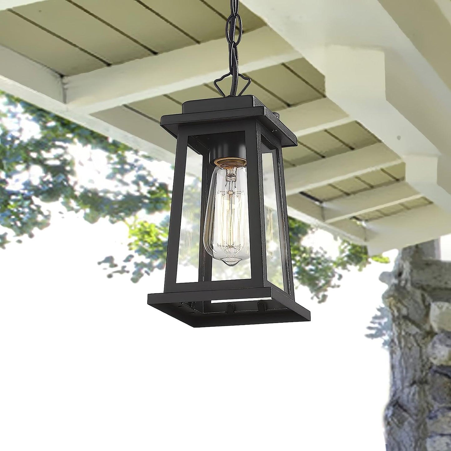 Ray Collection | Outdoor Hanging Pendant Light with Vintage Design | Durable Metal Frame for Elegant Illumination 2