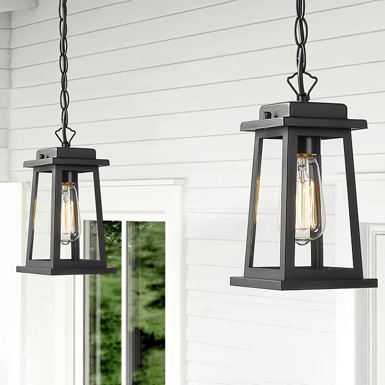 Ray Collection | Outdoor Hanging Pendant Light with Vintage Design | Durable Metal Frame for Elegant Illumination 6