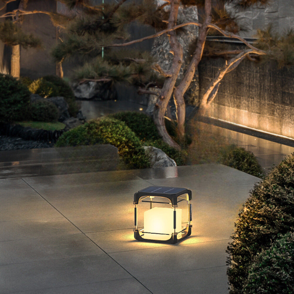 Ray Cuboid Outdoor Floor Lamp | 3 Sizes