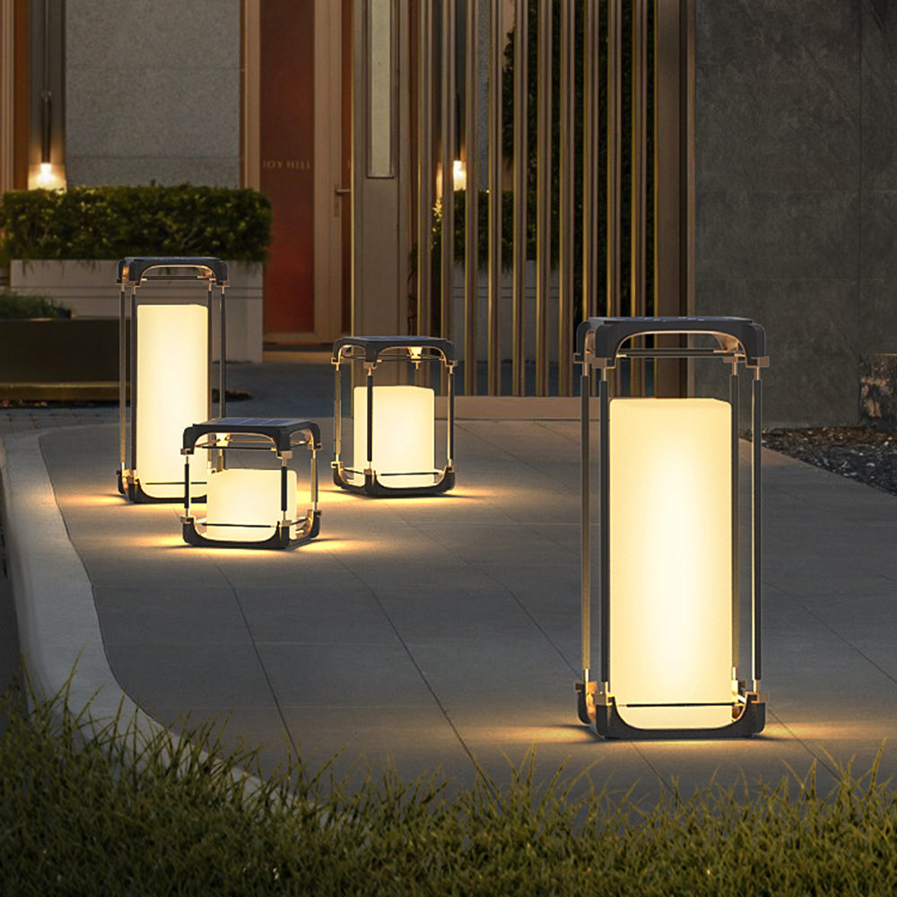 Ray Cuboid Outdoor Floor Lamp | 3 Sizes