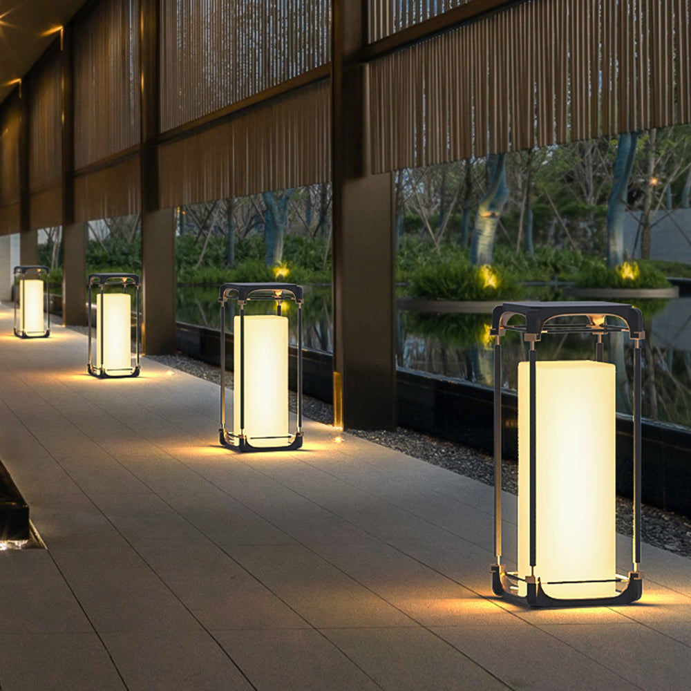 Ray Cuboid Outdoor Floor Lamp | 3 Sizes