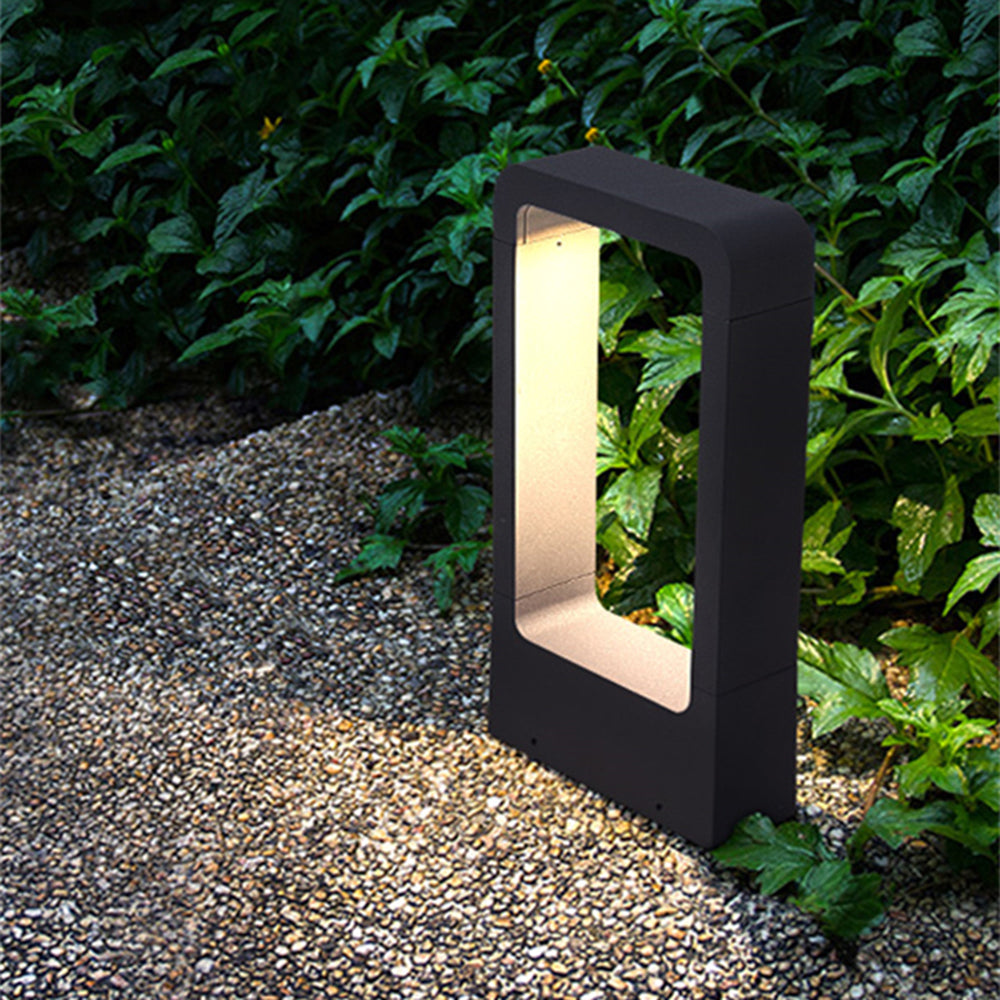 Hollow Rectangular Outdoor Path Light