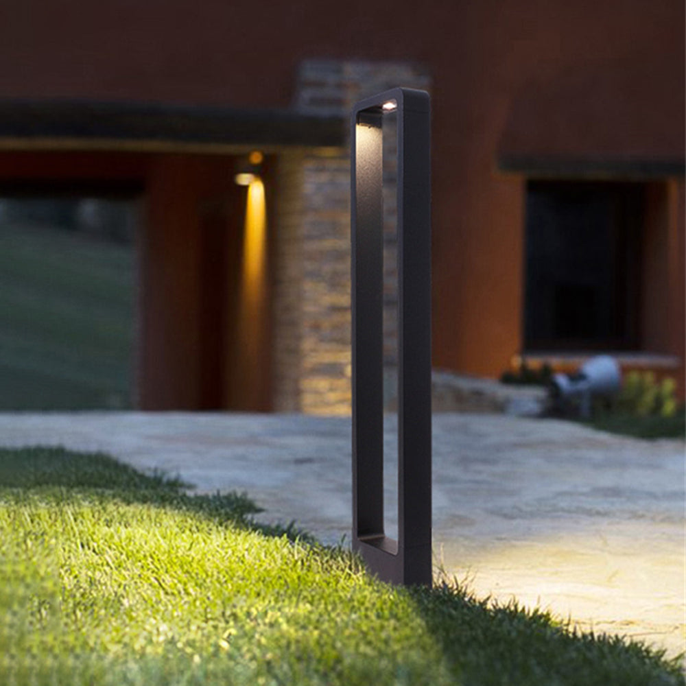 Hollow Rectangular Outdoor Path Light