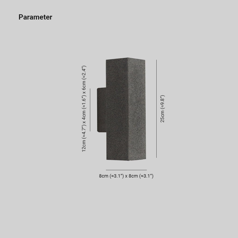 Ray Collection | Outdoor Wall Lamp with Durable Cement & Dual Head | Modern Lighting for Gardens 2