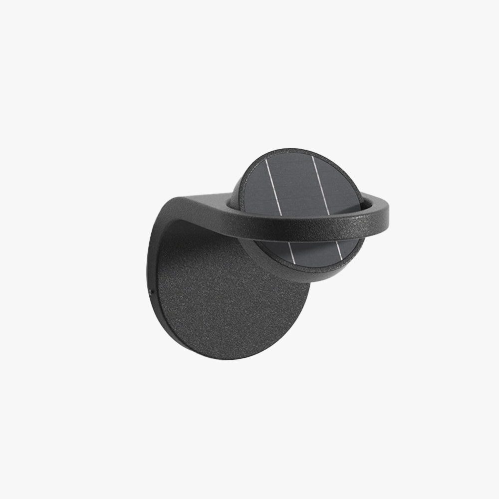 Modern Arc Outdoor Wall Lamp | Solar