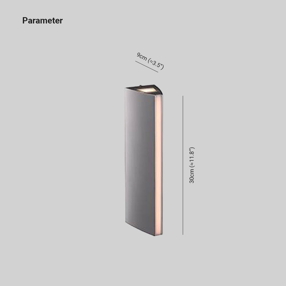 Triangular Prism Outdoor Wall Lamp