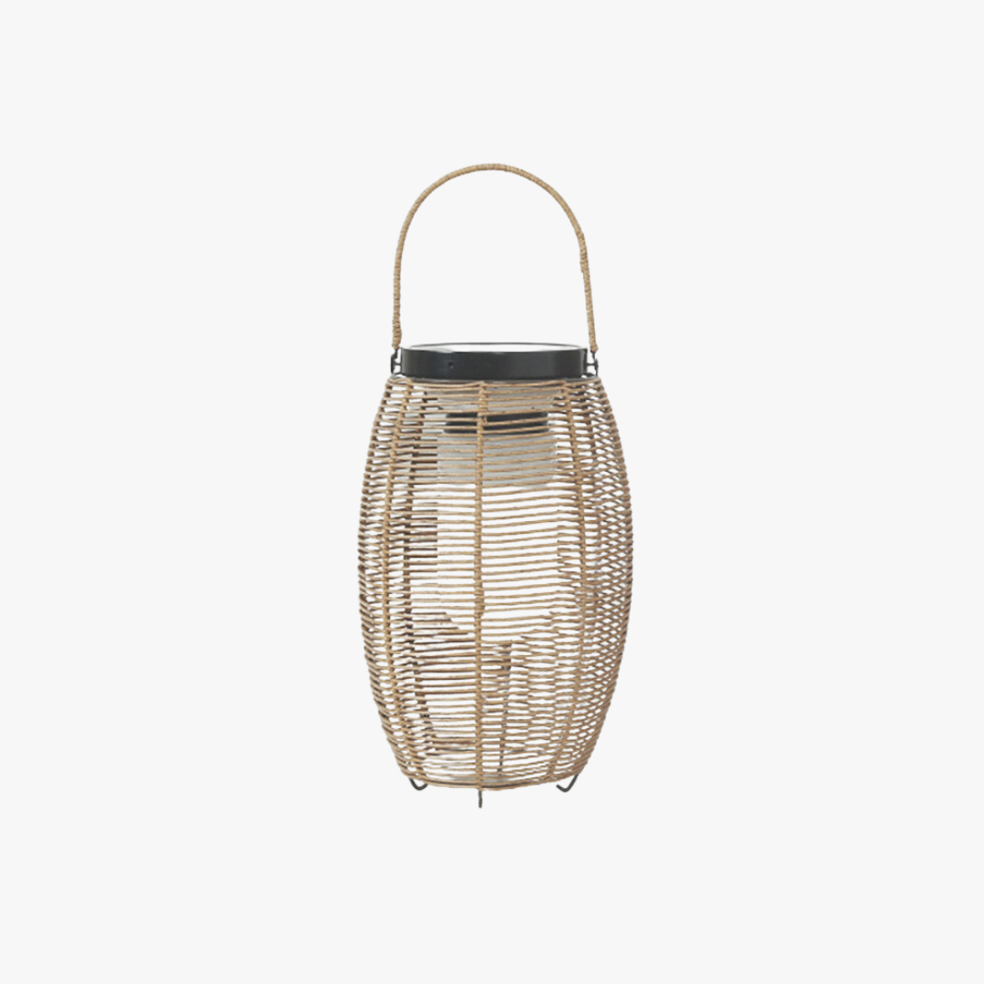 Ray Rattan Metal Floor Lamp | Model A/B