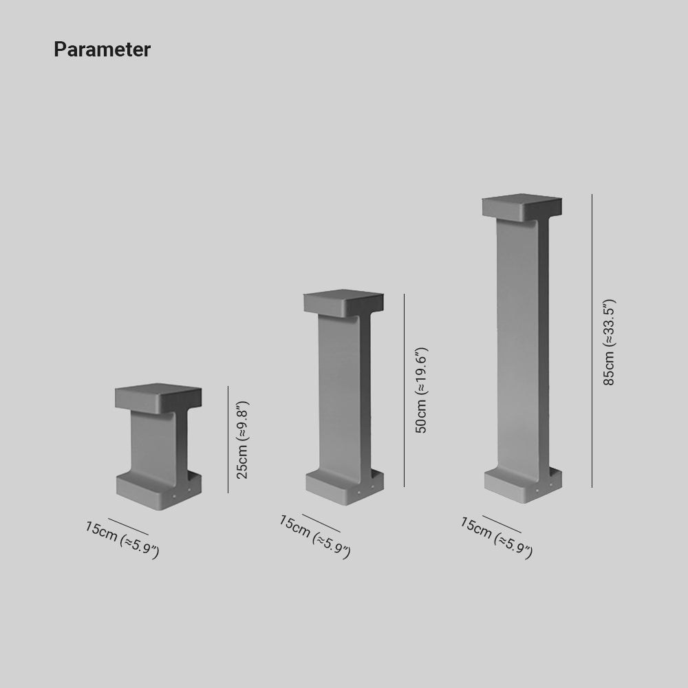 Solar Outdoor Path Light | Black/Grey