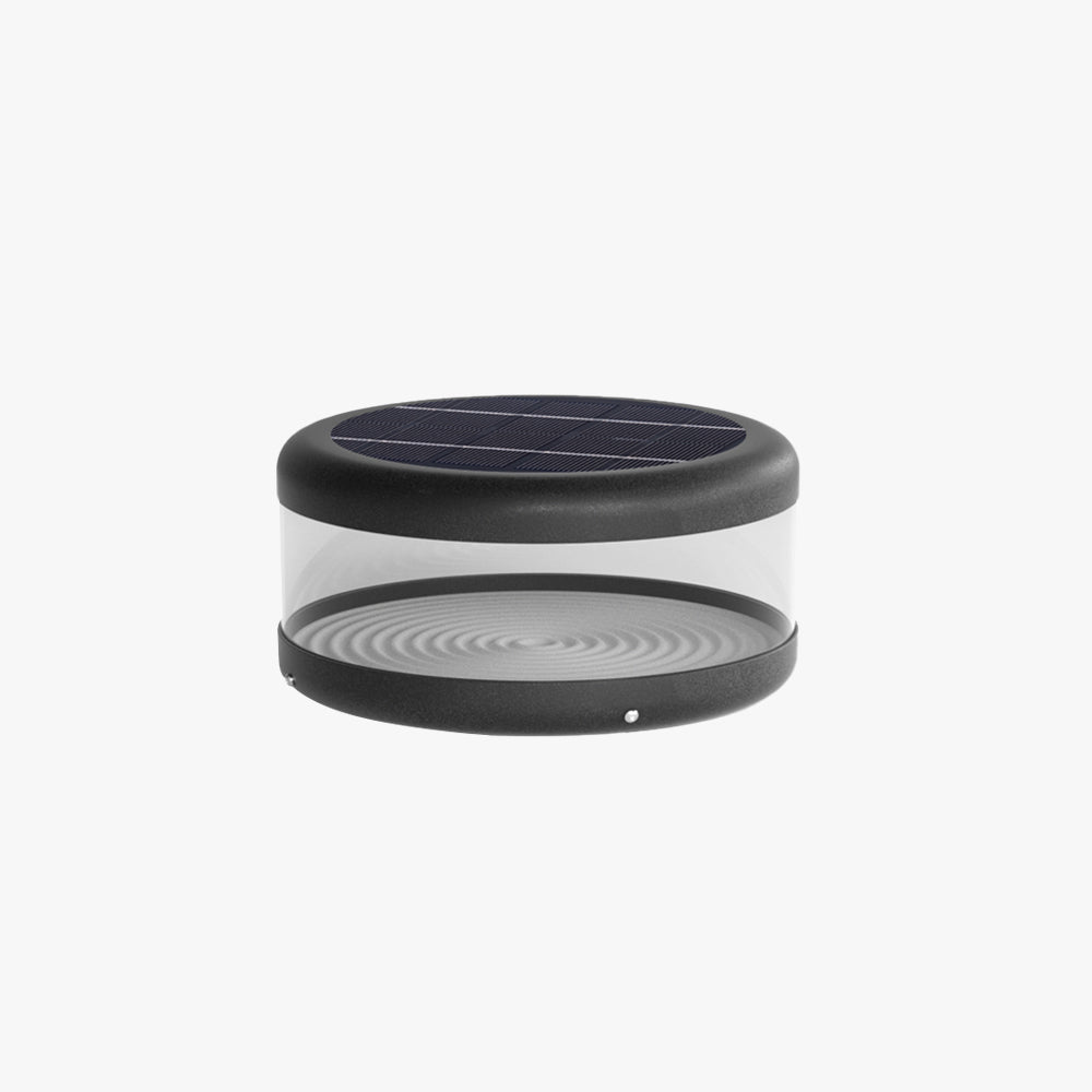 Modern Cylinder Solar Pillar Light