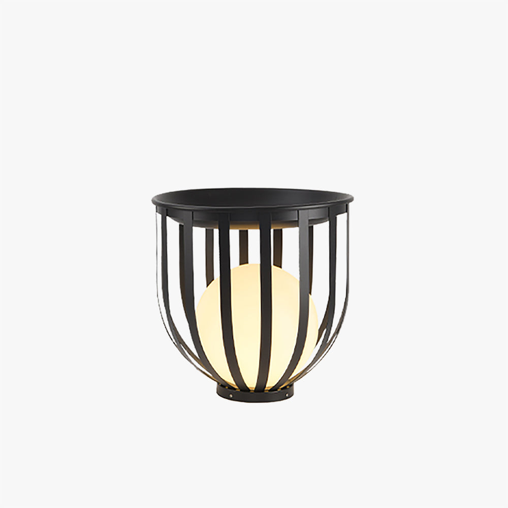 Ray Modern Globe Solar Floor Lamp | 3 Sizes