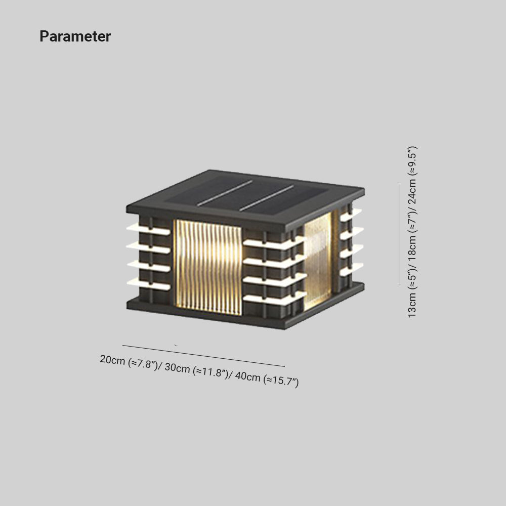 Ray Collection | Solar Outdoor Lamp with Warm LED Light | Stylish Garden Lighting for Patios and Walkways 3