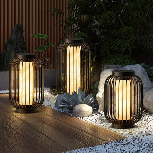 Ray Collection | Solar Outdoor Lantern with Antique Brass Finish | Durable Lighting for Inviting Outdoor Spaces 0