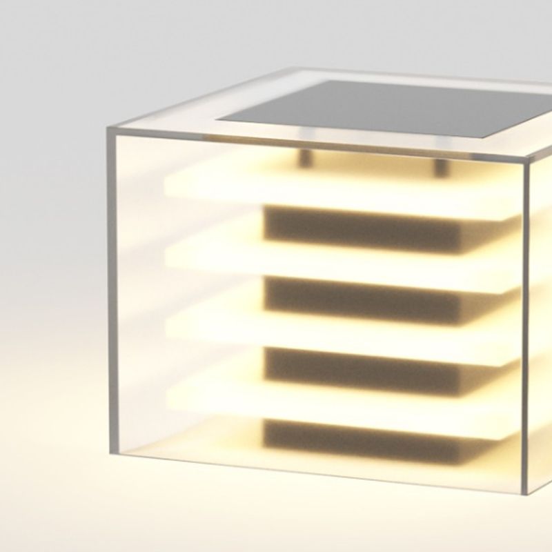 Solar Outdoor Pillar Light | Black
