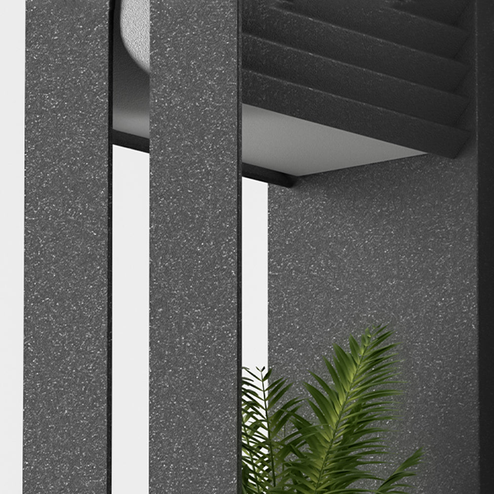 Rectangular Solar Outdoor Wall Lamp