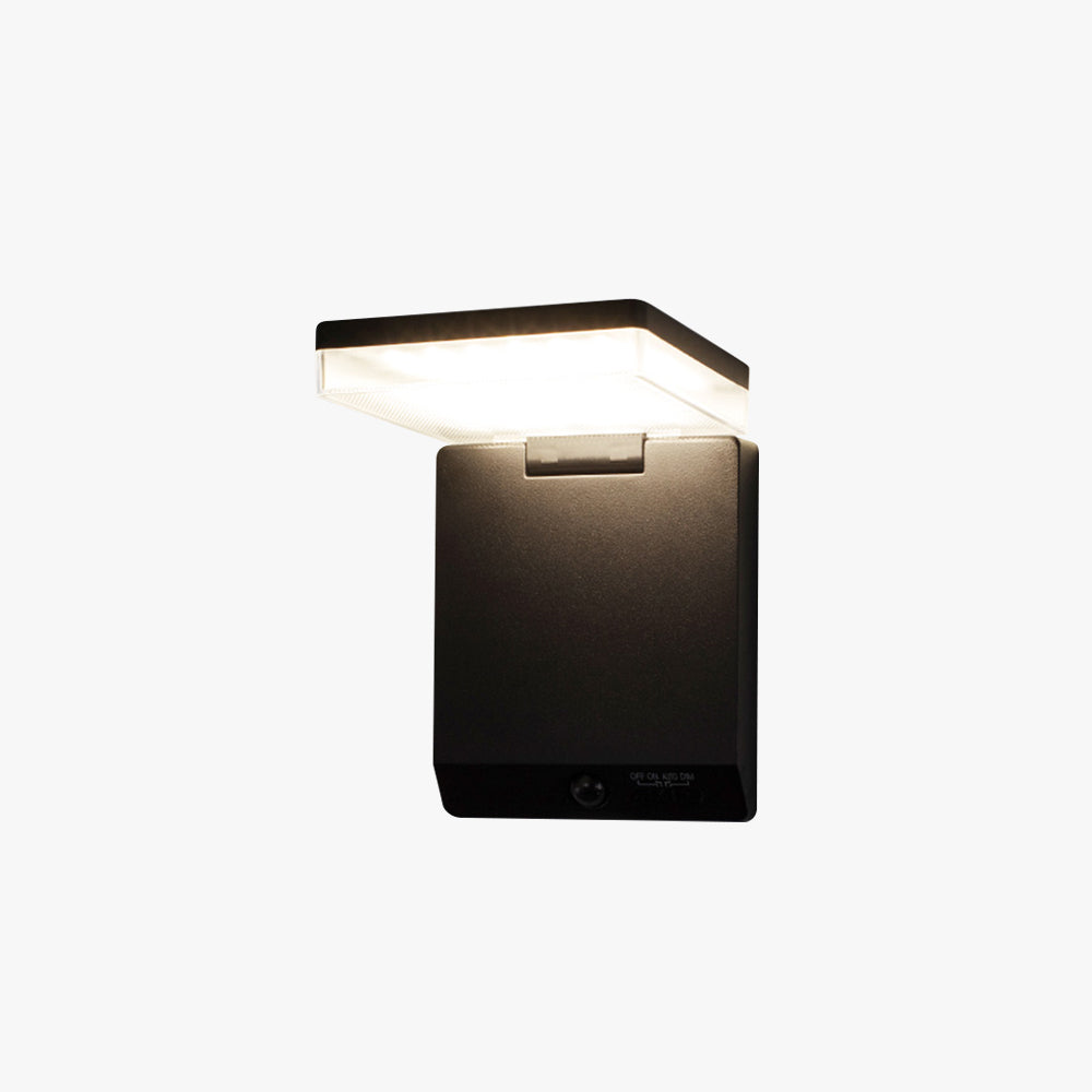 Solar Minimalist Outdoor Wall Lamp