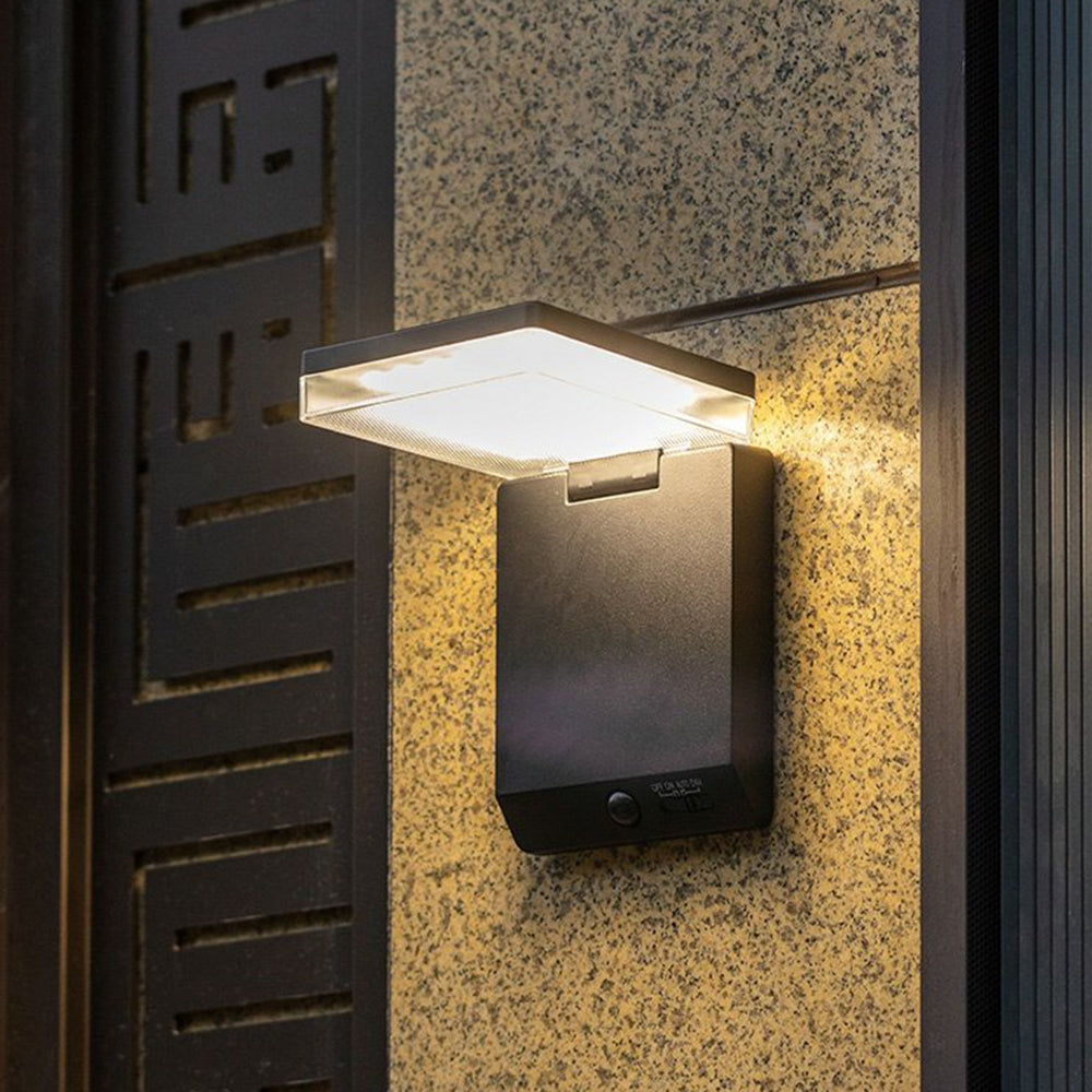 Solar Minimalist Outdoor Wall Lamp