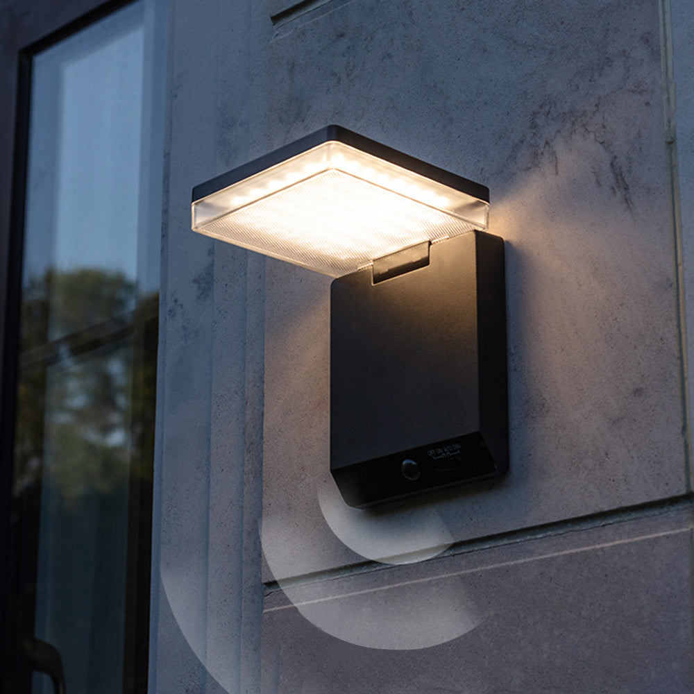 Solar Minimalist Outdoor Wall Lamp