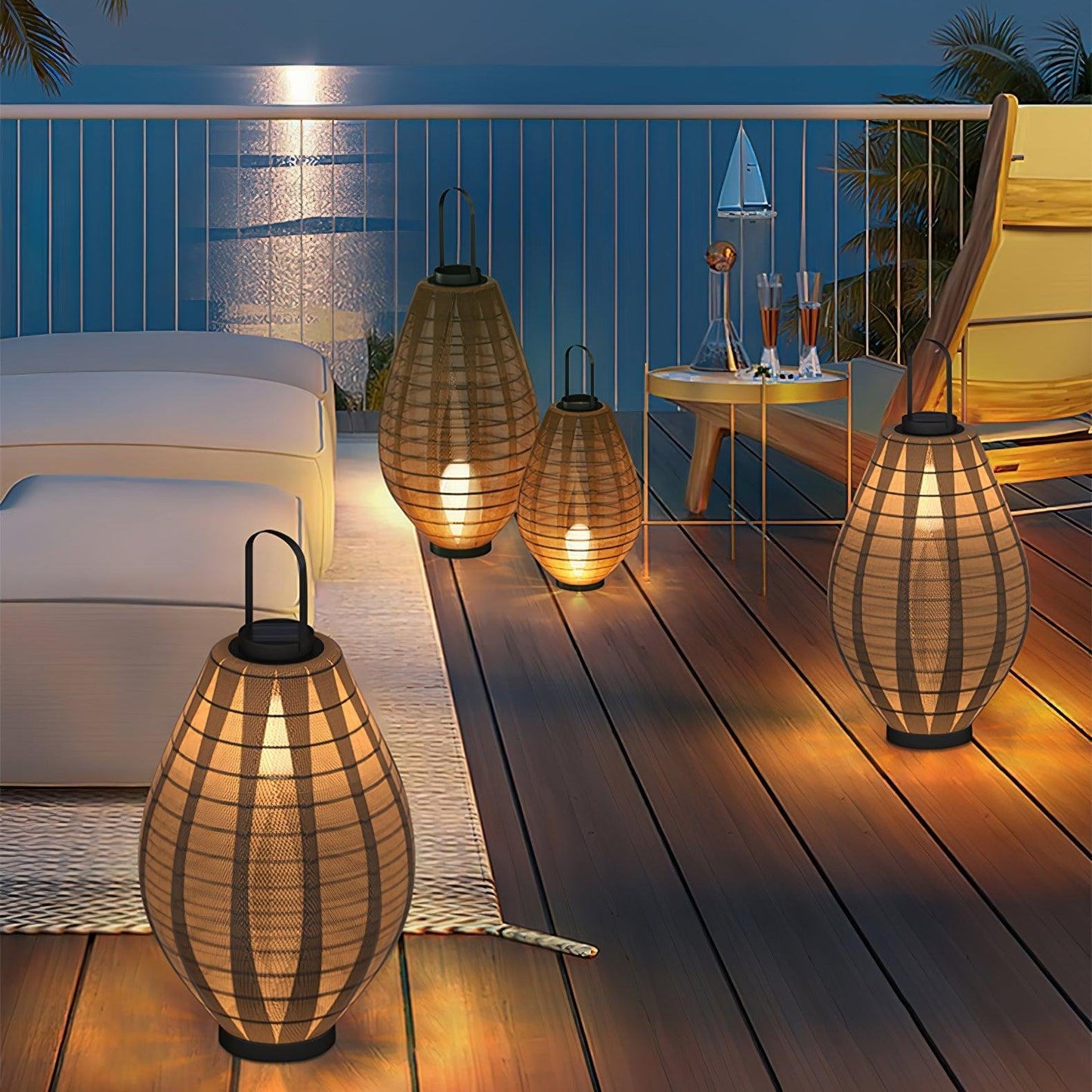 Ray Mesh Beacon | Outdoor Lamp with Waterproof Design | Elegant Solar Lights for Ambient Garden & Patio Illumination 6