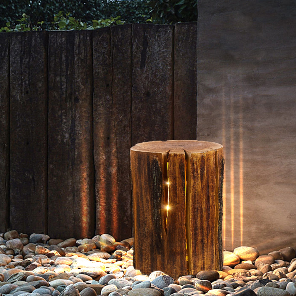 Ray Rustic Wood Outdoor Lamp | 3 Sizes