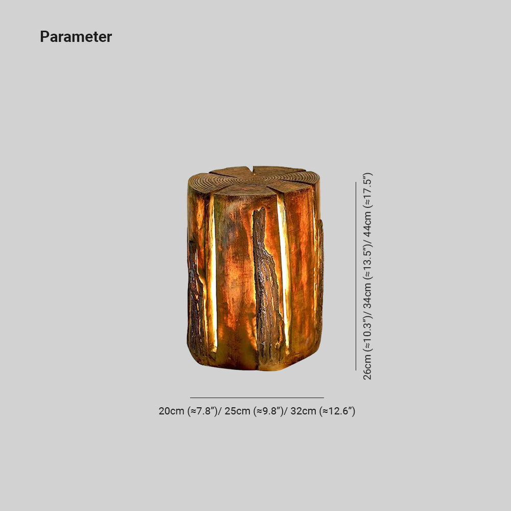 Ray Rustic Wood Outdoor Lamp | 3 Sizes