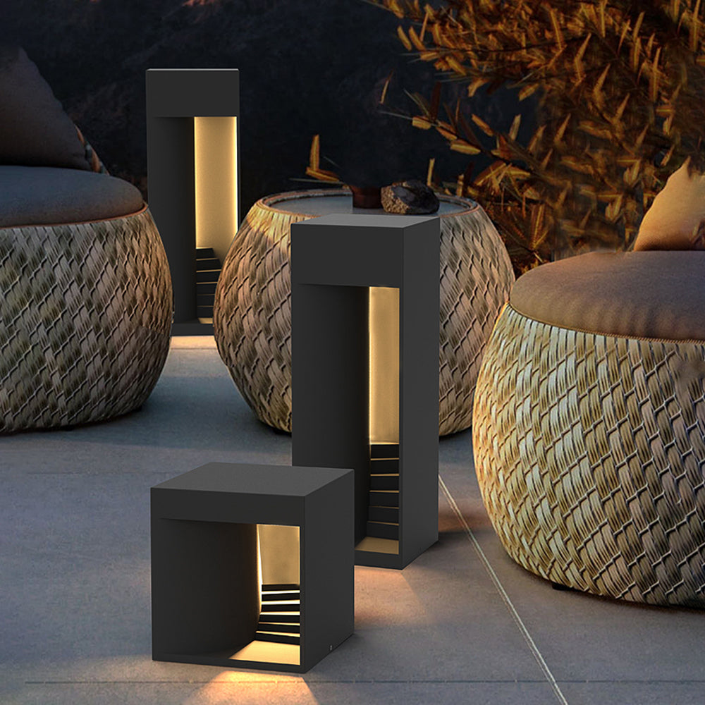 Waterproof Cuboid Outdoor Lamp | Solar