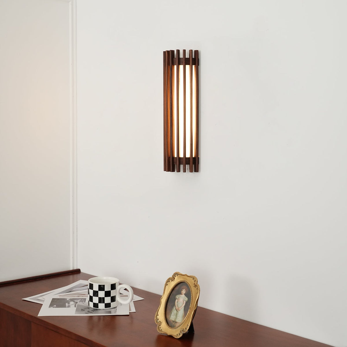 Muto Walnut Indoor Wall Lamp