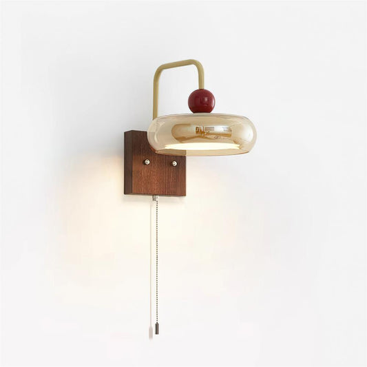 Retro Metal & Glass Wall Lamp | Integrated LED Design for Stylish Home Lighting 0