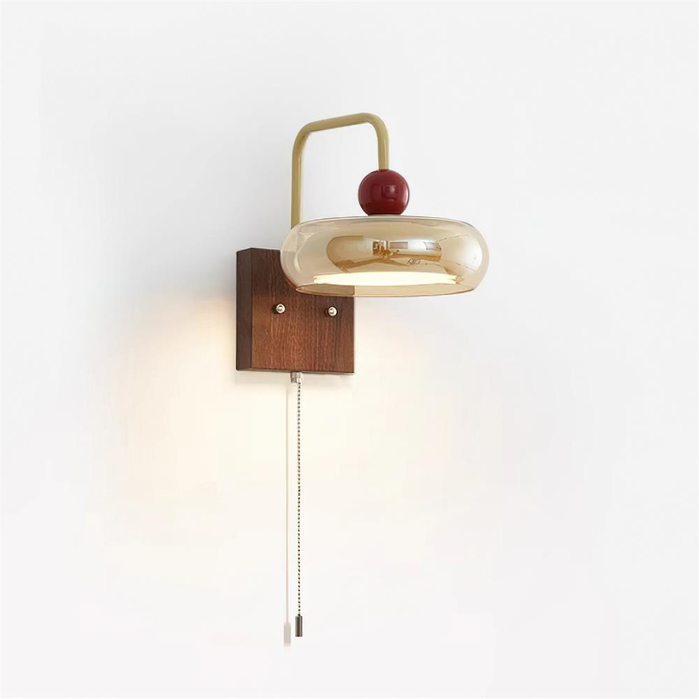 Retro Metal & Glass Wall Lamp | Integrated LED Design for Stylish Home Lighting 6