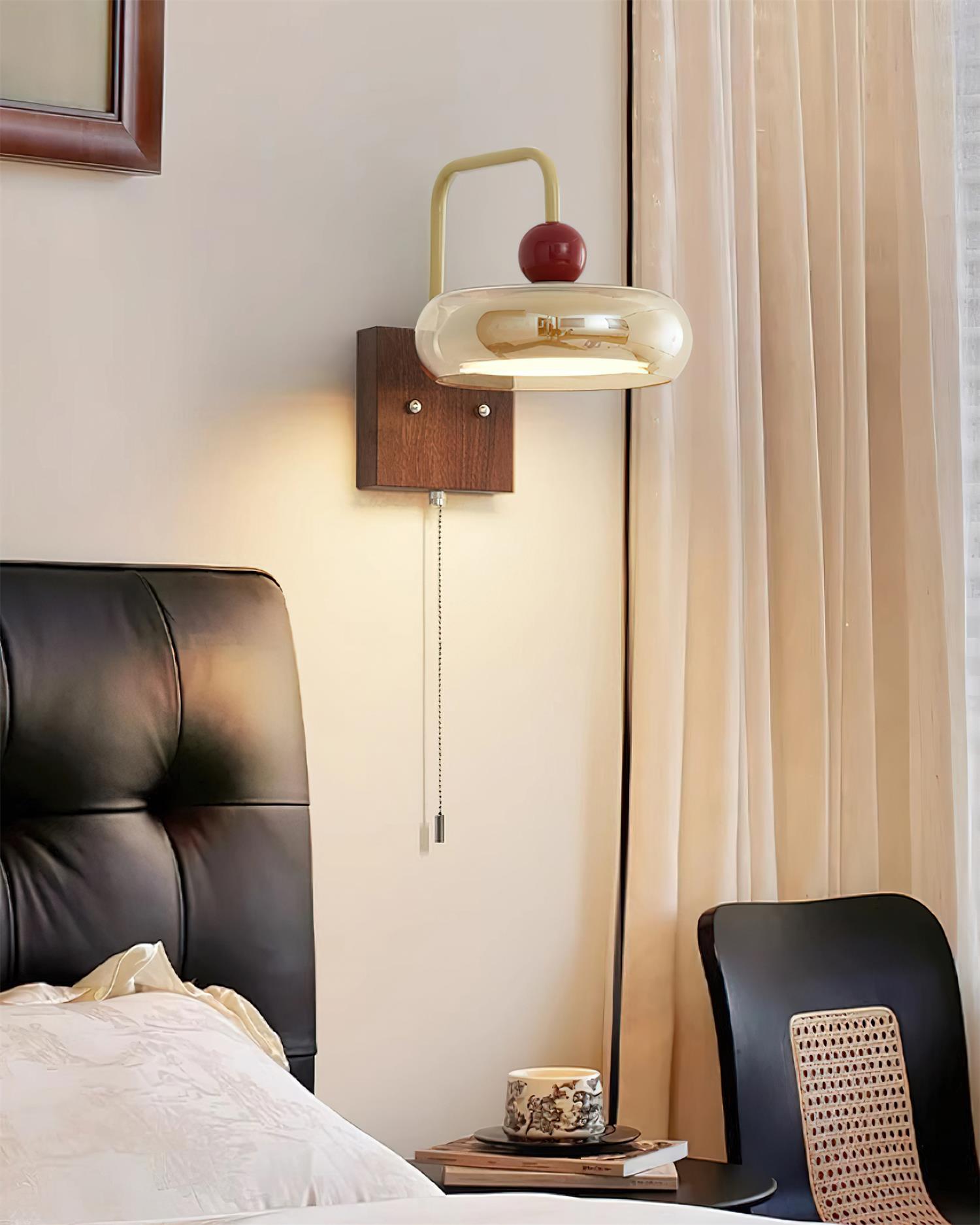 Retro Metal & Glass Wall Lamp | Integrated LED Design for Stylish Home Lighting 7