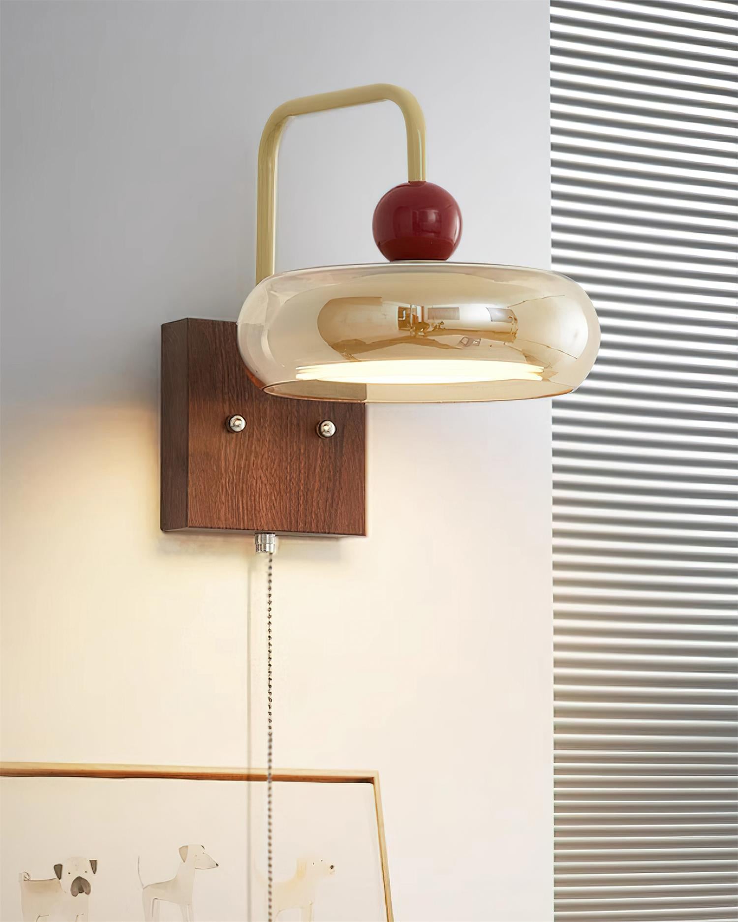 Retro Metal & Glass Wall Lamp | Integrated LED Design for Stylish Home Lighting 8