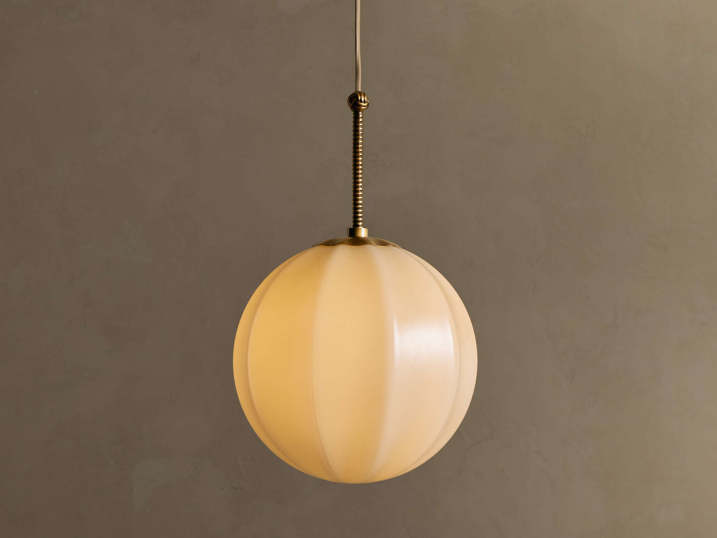Ribbed Glass Pendant Light | Bell-Shaped Design with Adjustable Height | Modern Kitchen Pendant Lighting for Focused Illumination 7
