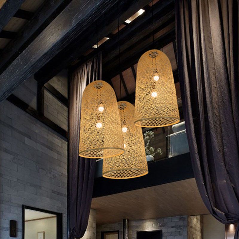 Ritta Bamboo Pendant Light | Rustic | Dia 40/45/50cm