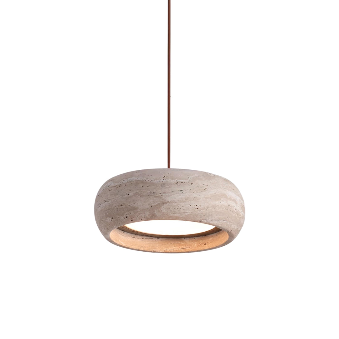 Ritta | Pendant Light with Natural Travertine Design & Dimmable Feature | Elegant Kitchen Pendant Lighting for Ambient Glow 2