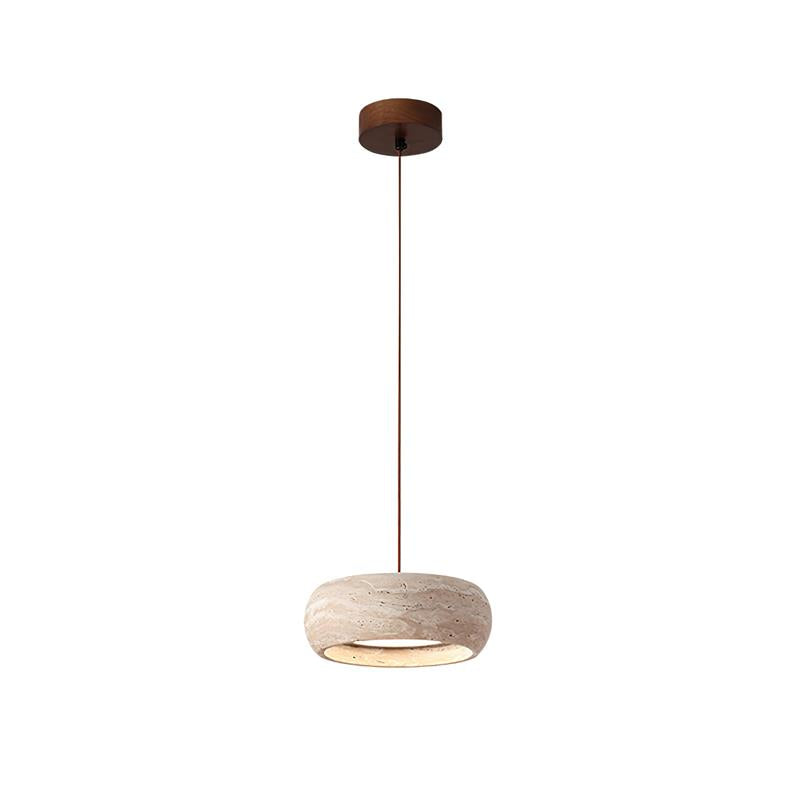Ritta | Pendant Light with Natural Travertine Design & Dimmable Feature | Elegant Kitchen Pendant Lighting for Ambient Glow 8