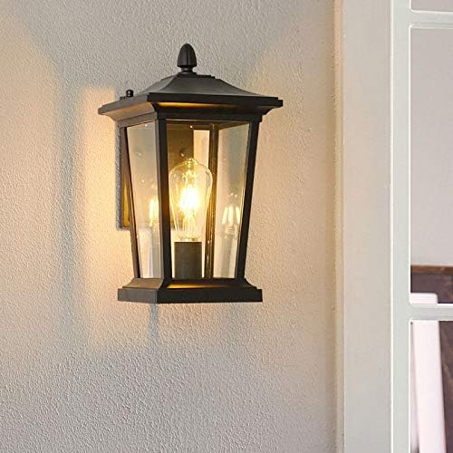 Rustic Charm | Waterproof Outdoor Wall Lamp with Glass Shade | Durable Design for Elegant Illumination 3