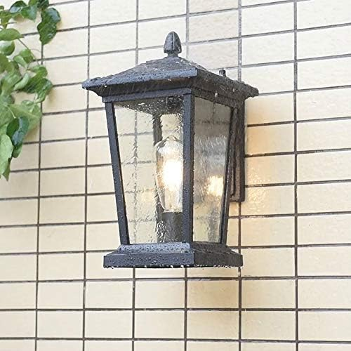 Rustic Charm | Waterproof Outdoor Wall Lamp with Glass Shade | Durable Design for Elegant Illumination 4