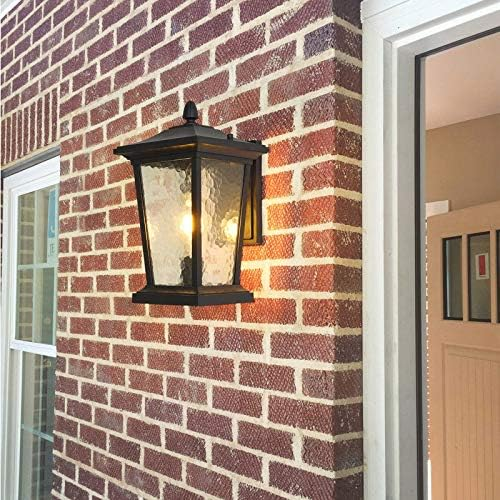 Rustic Charm | Waterproof Outdoor Wall Lamp with Glass Shade | Durable Design for Elegant Illumination 6