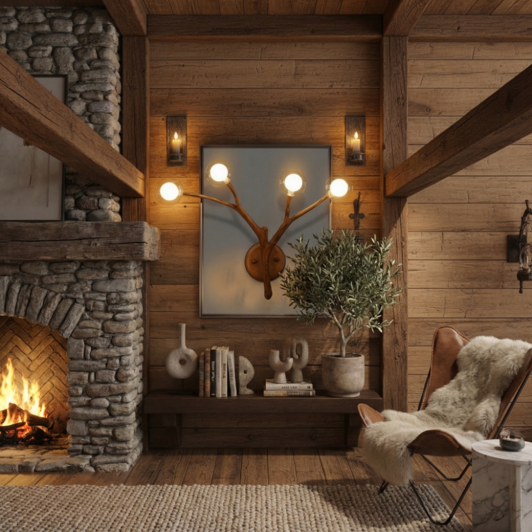 Rustic Elegance | Modern Chandelier Light with Glass Bubble Shades | Adjustable Height for Cozy Dining Ambiance