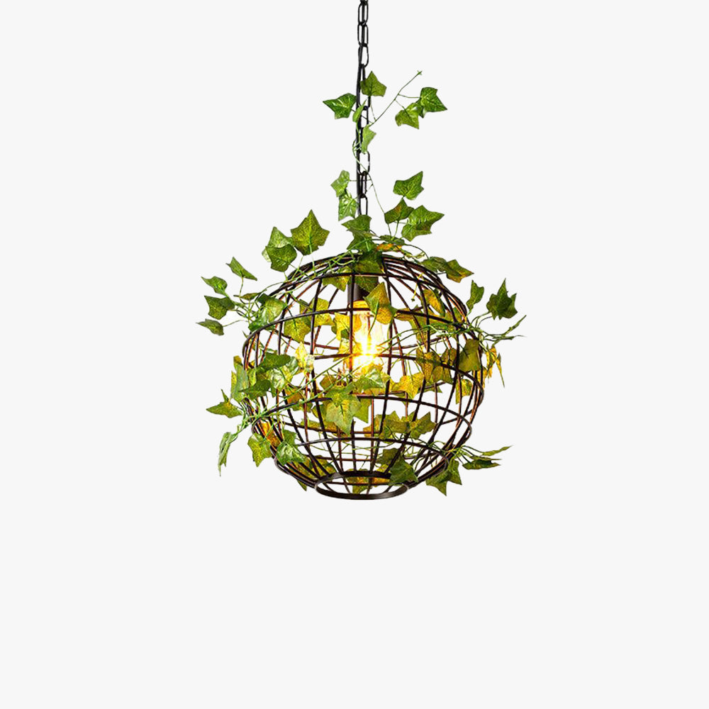 Rustic Globe Pendant Light | Elegant Metal Design with Adjustable Cord | Perfect for Kitchen Pendant Lighting 1